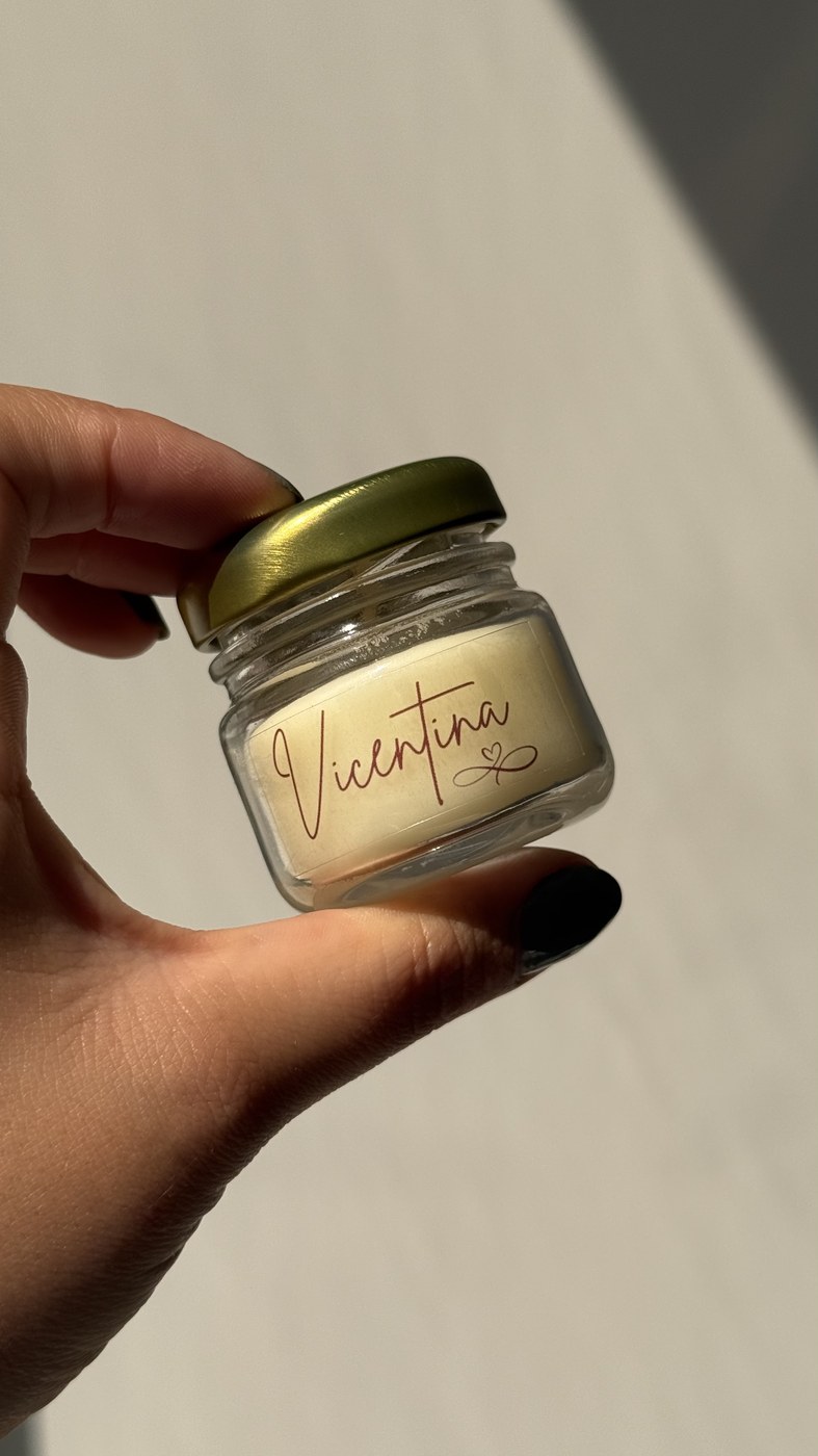 Mini vela Moon Box personalizada